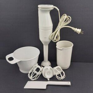 Braun 4166 Blender Mixer Handheld 6 Speed Electric with Accessories Tested
